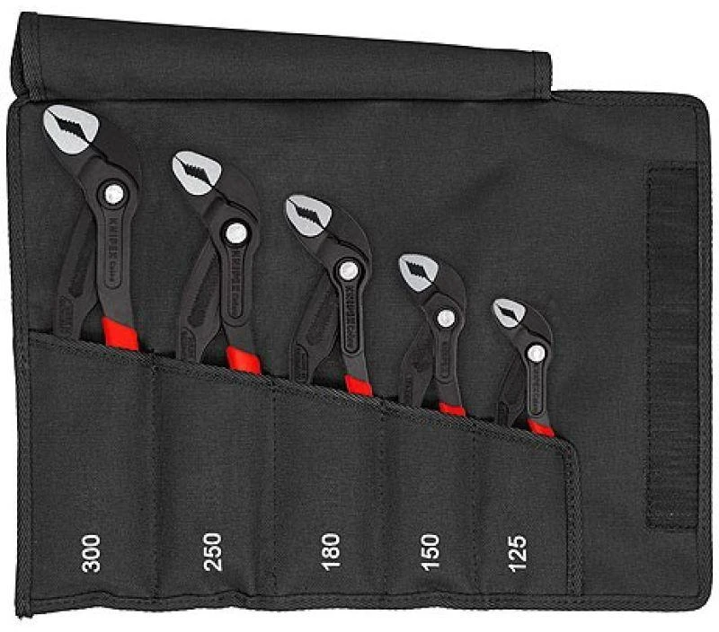 KNIPEX Cobra® Replių komplektas 5 vnt., 125/150/180/250/300mm (00 19 55 S5)