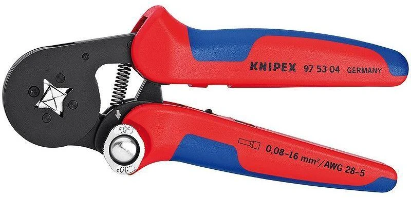 Laidų antgalių užspaudimo replės 0.08-10+16 mm², Knipex