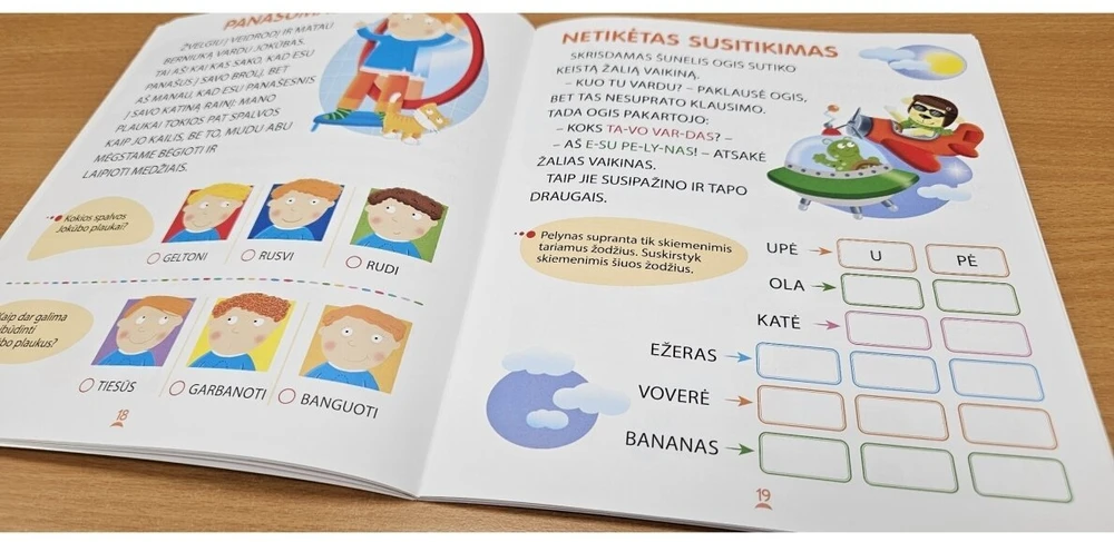 KNYGA Būsiu pirmokas. Rankų įgūdžių lavinimas, mąstymo skatinimas, pažintis su raidėmis ir skaičiais 5-6 metų vaikams.