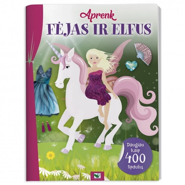 KNYGA Išmokite fėjų ir elfų. Daugiau nei 400 lipdukų.