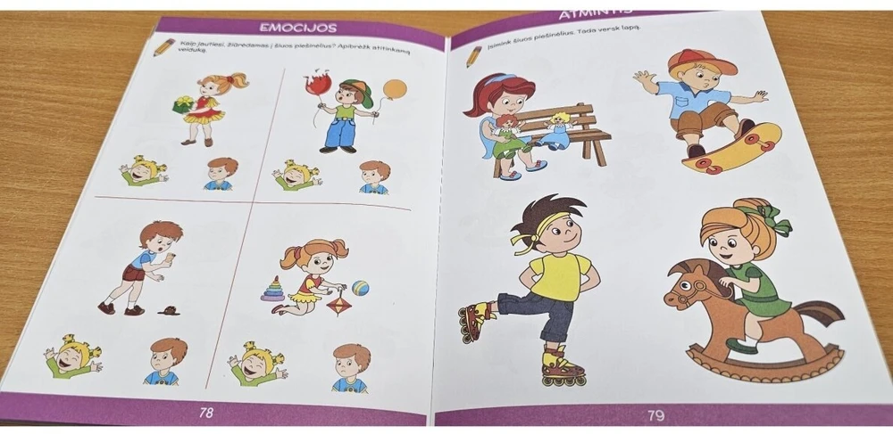 KNYGA Lavinu gebėjimus. 3-4 metų vaikams. Spalvos, formos, linijos, logika.