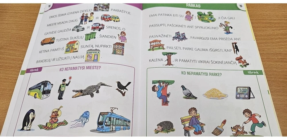Skaitau vis geriau. 6 metų vaikams. Su atsakymais.