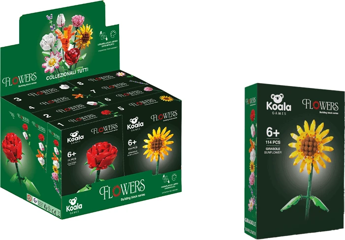 Koala Games Flowers konstruktorius saulėgrąža, 114 detalių