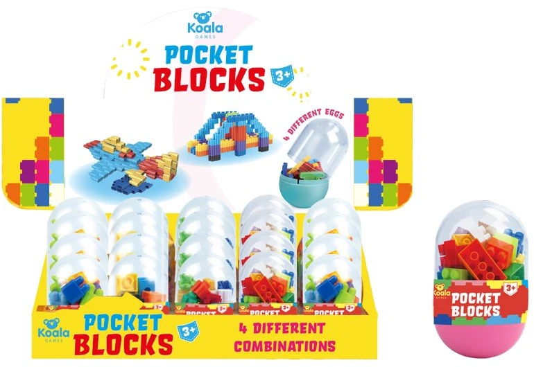 Koala Games Pocket Blocks konstruktorius 20 detalių, 3+