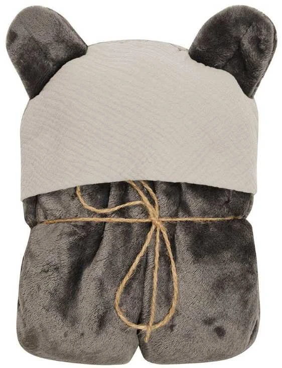 Baby Matex MATEX Koala antklodė MUSLIN su gobtuvu 95x95 cm [TB0444_03]