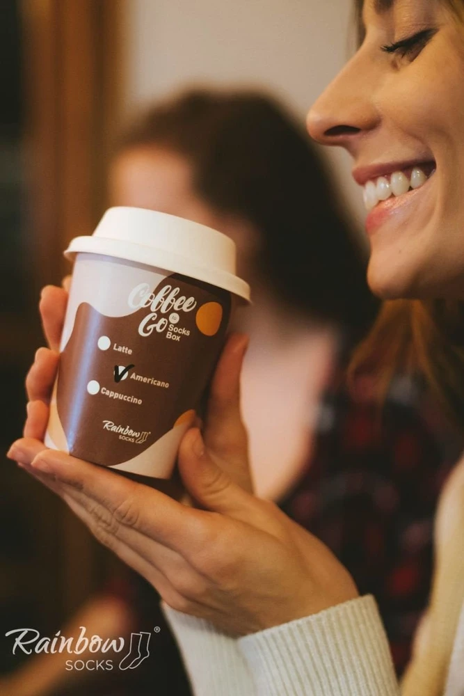 kojinės American coffee 1 pora