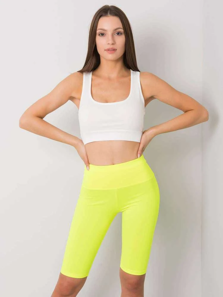 Kojinės fluo geltonos spalvos