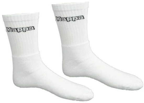 Kojinės su elastingu kraštu prie kulkšnies Kappa, baltos
