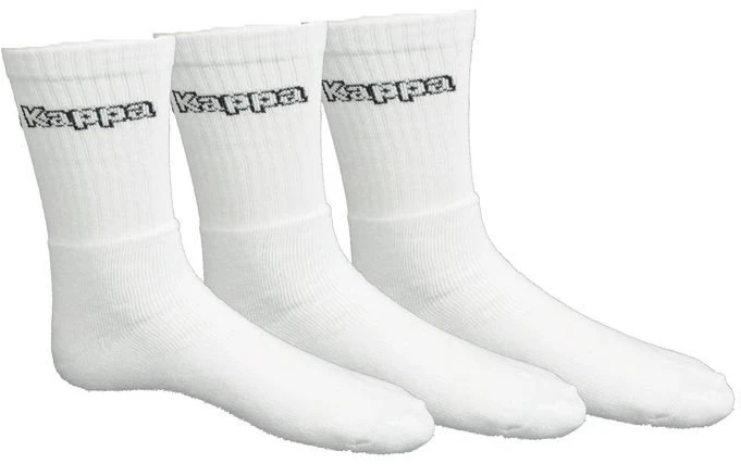 Kojinės su elastingu kraštu prie kulkšnies Kappa, baltos