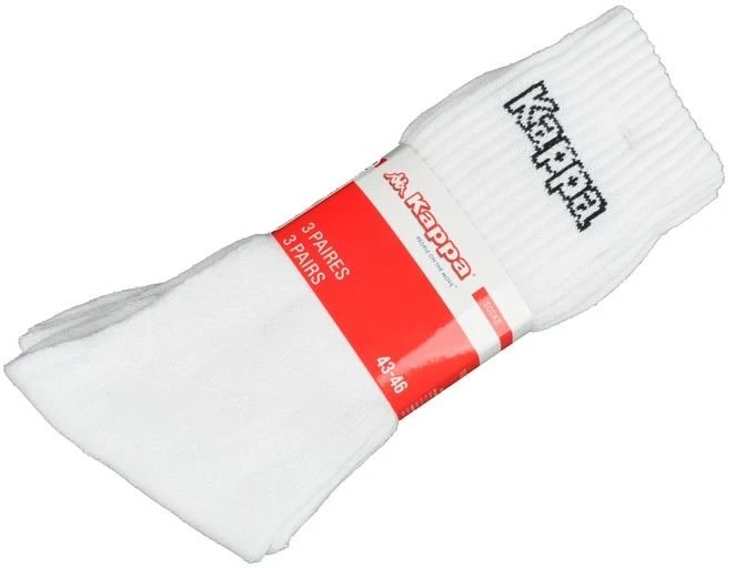 Kojinės su elastingu kraštu prie kulkšnies Kappa, baltos