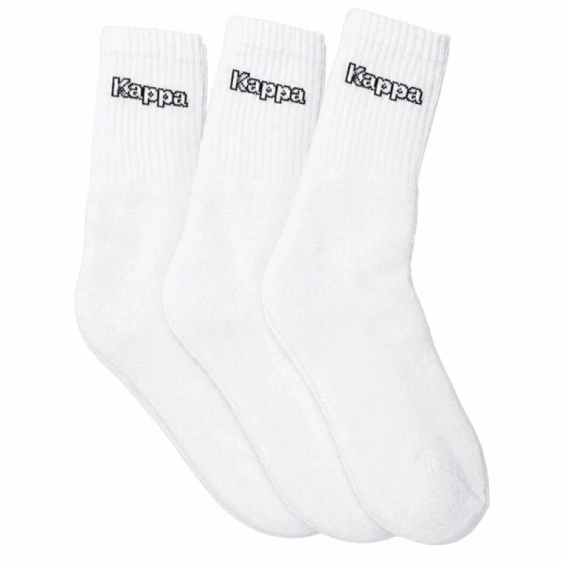 Kojinės su elastingu kraštu prie kulkšnies Kappa, baltos