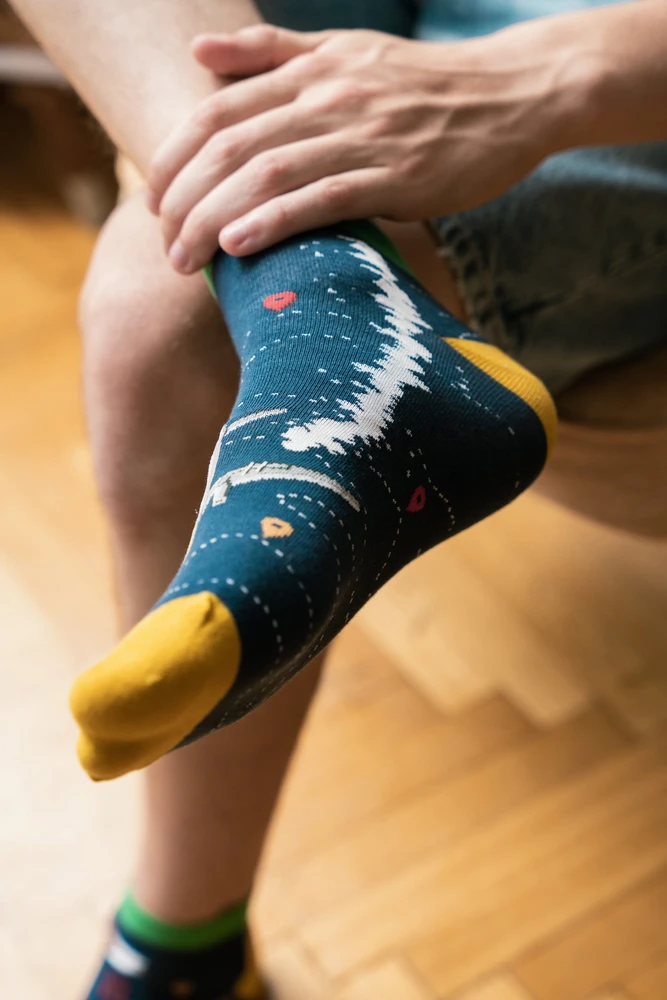 Kojinės Travels Low 034-A015 Dark Jeans
