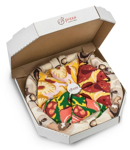 kojinių rinkinys Pizza ir alus 5 poros