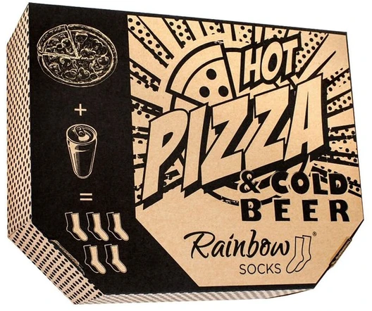 kojinių rinkinys Pizza ir alus 5 poros