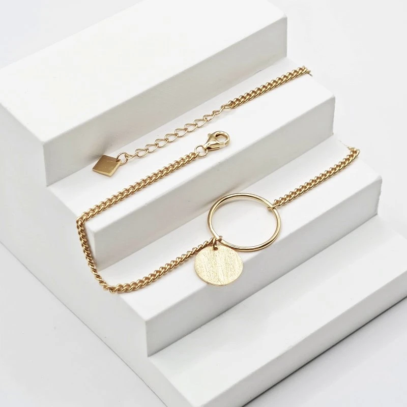 Kojos grandinėlė Loop Gold