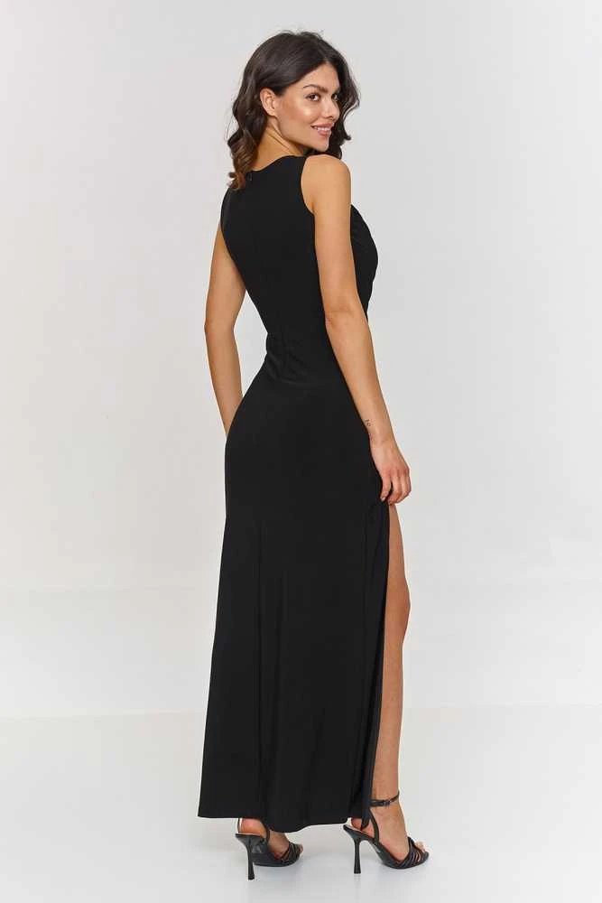 Kokteilinė suknelė Makadamia, elegantiška ilgarankovė