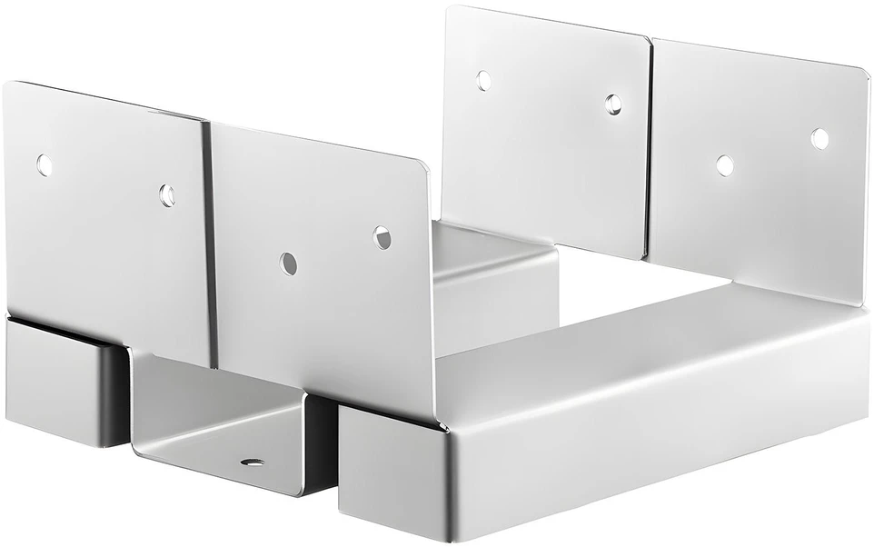 VEVOR 10 vnt 6x6 post pagrindo inkarai betonui 139.5x141.5 mm