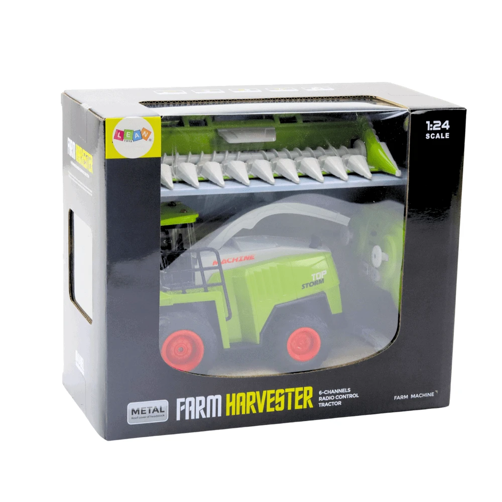 Lean Toys Didelis nuotoliniu būdu valdomas kombainas RC 2.4G