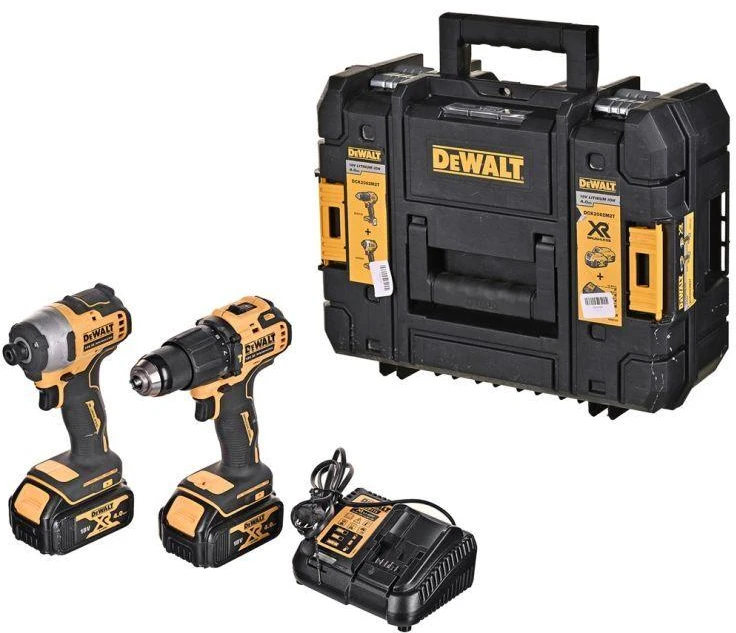 Įrankių komplektas DeWalt DCK2062M2T-QW(DCD709 + DCF809); 18 V; 2x4,0 Ah akum.
