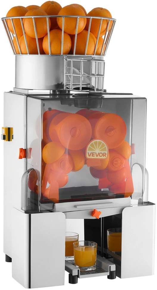 Komercinė apelsinų sulčiaspaudė VEVOR NS2000E-4, 120W