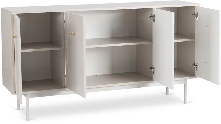 Mebel Elite Komoda MARLEN, 155 × 39 × 82 cm, kašmyro spalvos fasadais