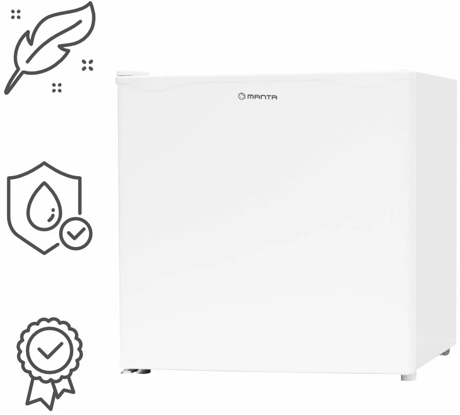 Kompaktiškas šaldytuvas Manta MM515PWH, 46 l, baltas