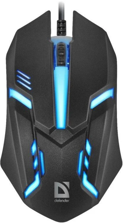 Žaidimų Pelė - Defender Cyber MB-560L Juoda 1200dpi 3P
