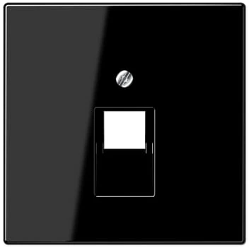 Kompiuterinio lizdo apdaila JUNG LS969-1UASW (juoda, 1xRJ45)