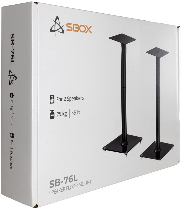 Namų kino sistema Garsiakalbių stovas Sbox SB-76L, juodas
