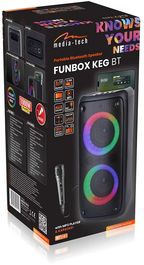 Bluetooth Garsiakalbis - Media-Tech Funbox, Mėlynas