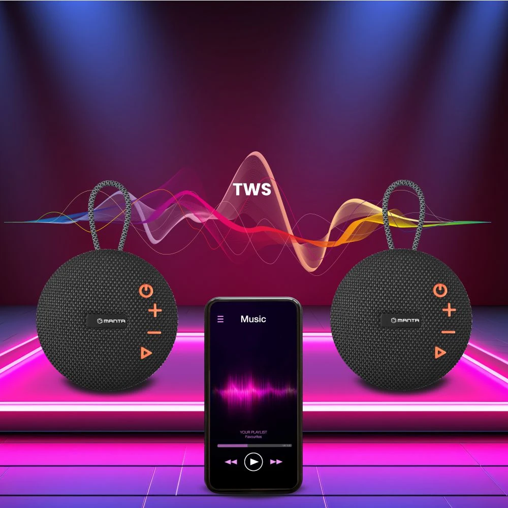 Nešiojamoji Bluetooth kolonėlė Manta SPK02GO, 15 W