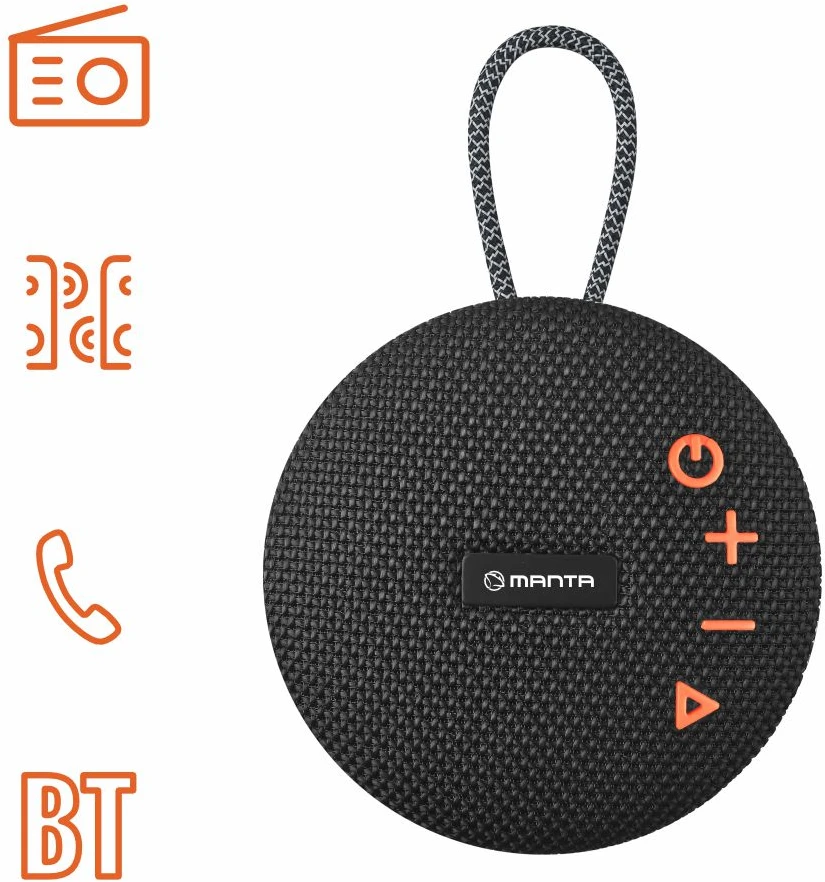 Nešiojamoji Bluetooth kolonėlė Manta SPK02GO, 15 W