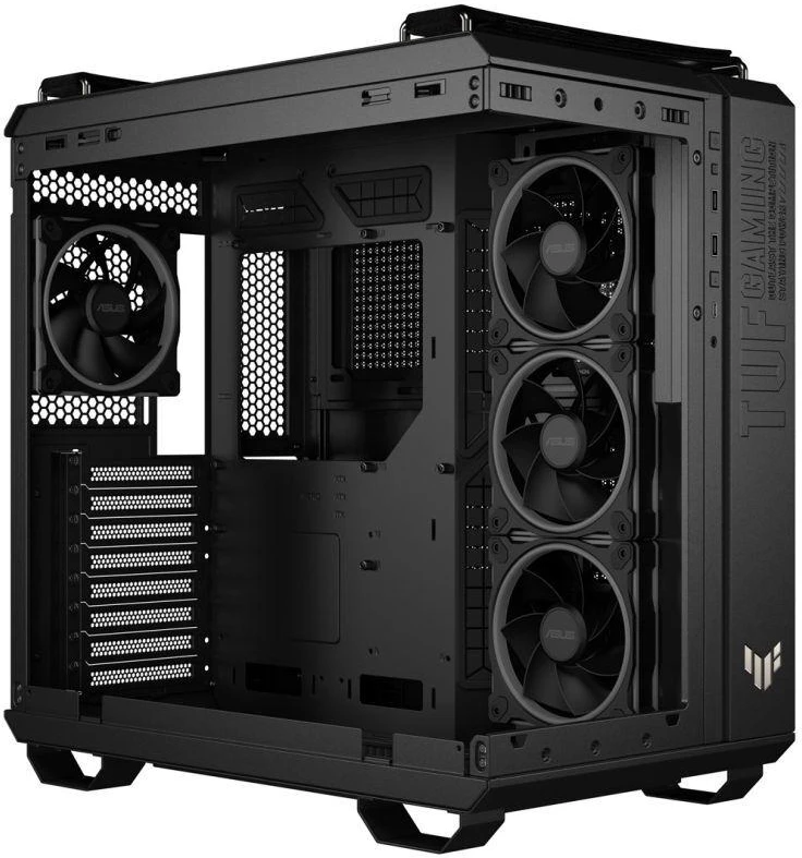 Ausinės Kompiuterio korpusas Asus TUF GAMING GT502 HORIZON TG ARGB Juodas