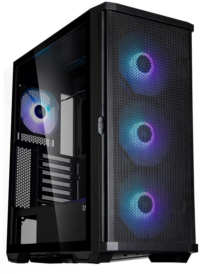 Kompiuterio korpusas ATX formato su 4 ARGB ventiliatoriais Zalman Z10 Plus, juodas