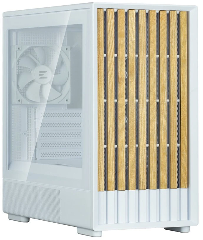 Kompiuterio korpusas Micro-ATX Zalman P10 NAMU, 3 × 120 mm ventiliatoriai, baltas
