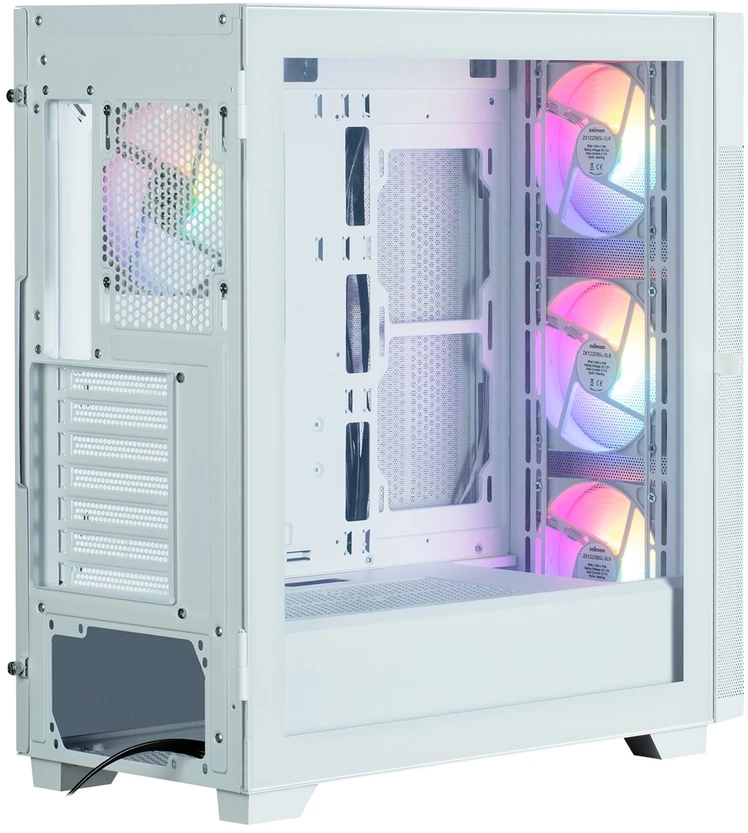 Kompiuterio korpusas su 4 RGB ventiliatoriais Zalman S5 Neo, baltas