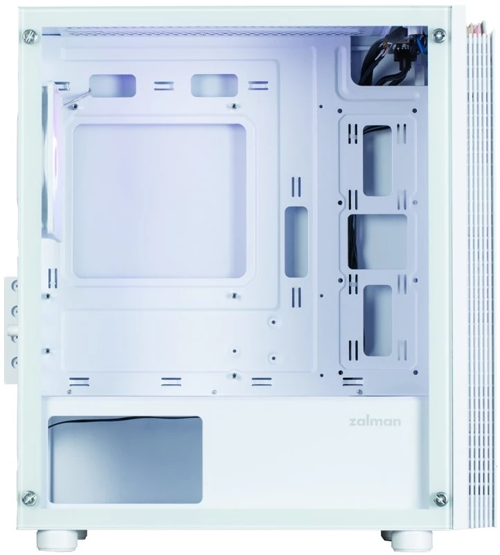 Kompiuterio korpusas Zalman T4 Plus su 120 mm ARGB ventiliatoriumi, baltas