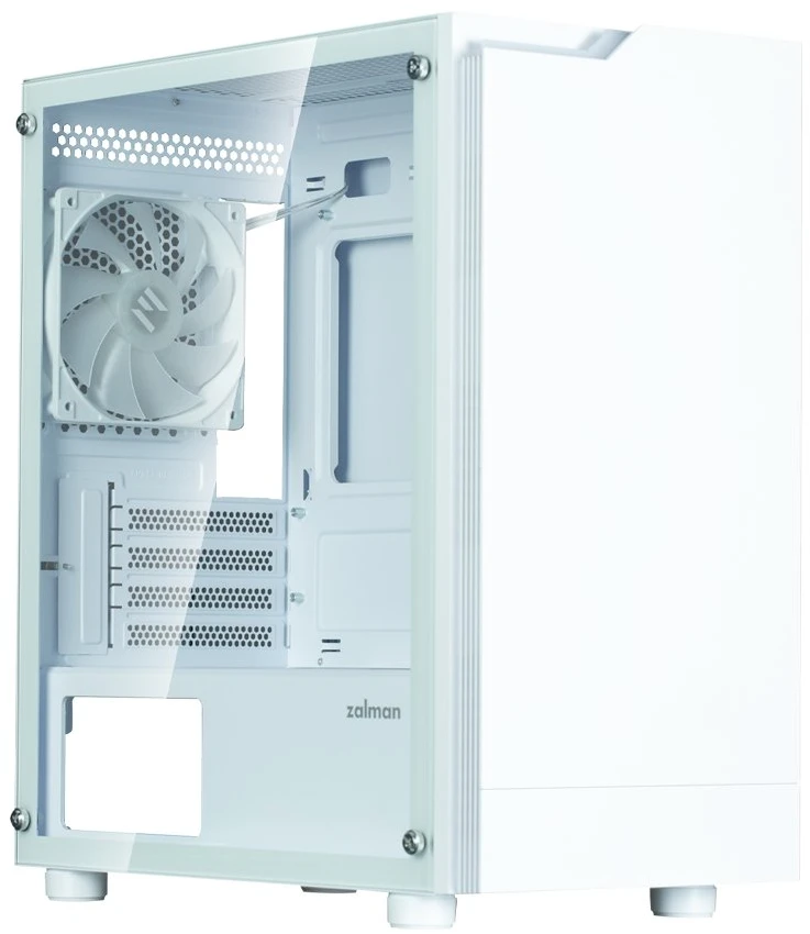 Kompiuterio korpusas Zalman T4 Plus su 120 mm ARGB ventiliatoriumi, baltas