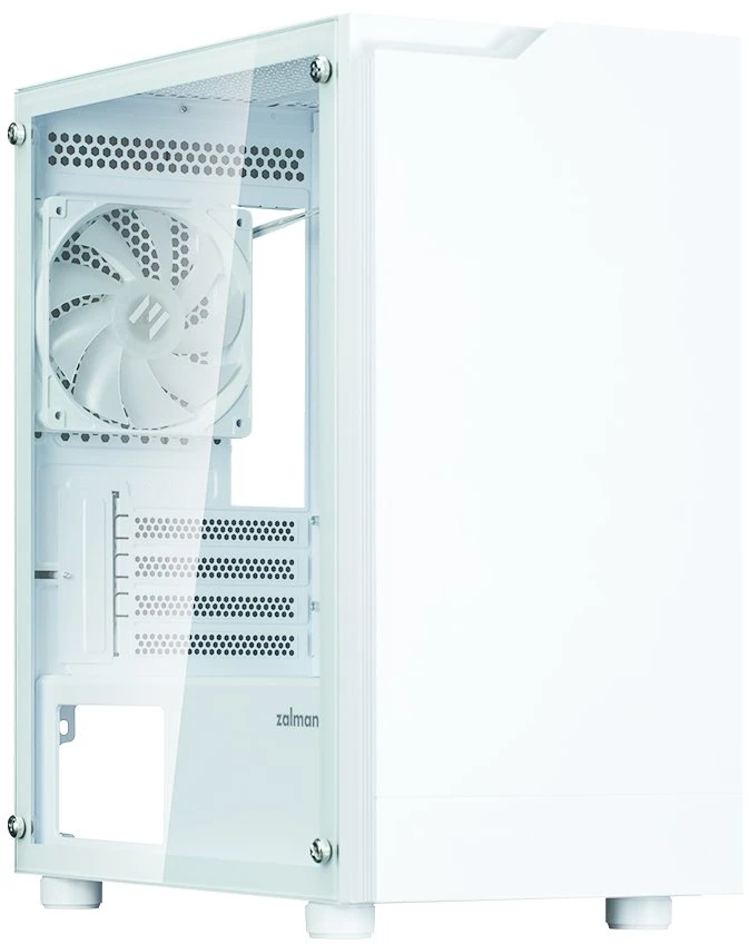 Kompiuterio korpusas Zalman T4 Plus su 120 mm ARGB ventiliatoriumi, baltas