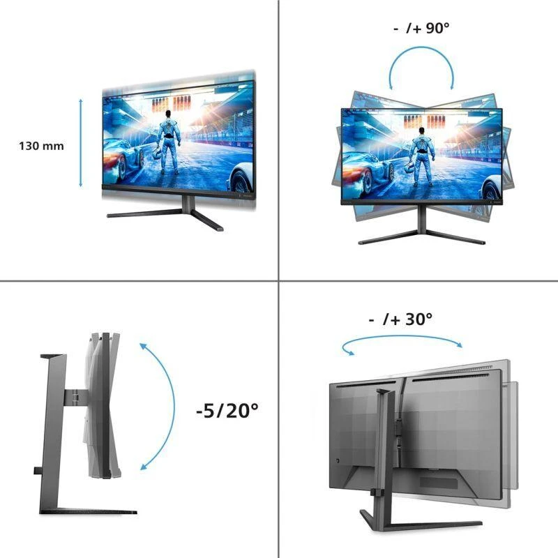 Monitorius Philips Evnia 27M2N5500/00, 27", IPS, 2560 x 1440, 180 Hz, 350 cd/m²