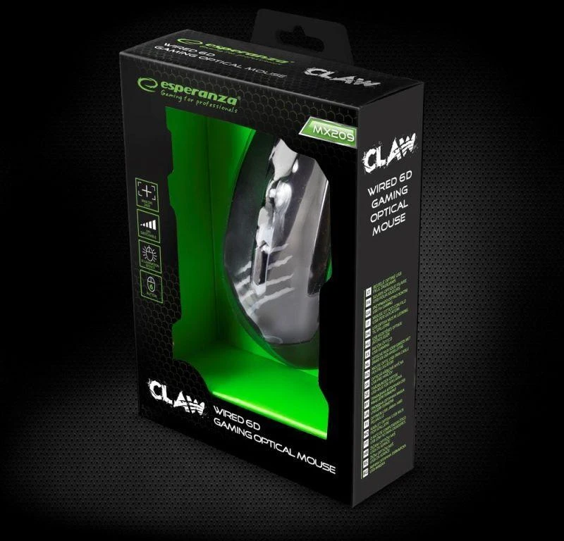 Optinė pelė Esperanza Claw EGM209G
