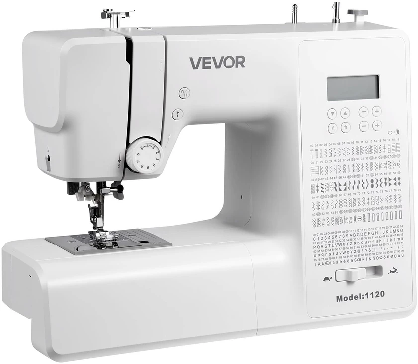 VEVOR Kompiuterinė siuvimo mašina su 200 siūlių programų