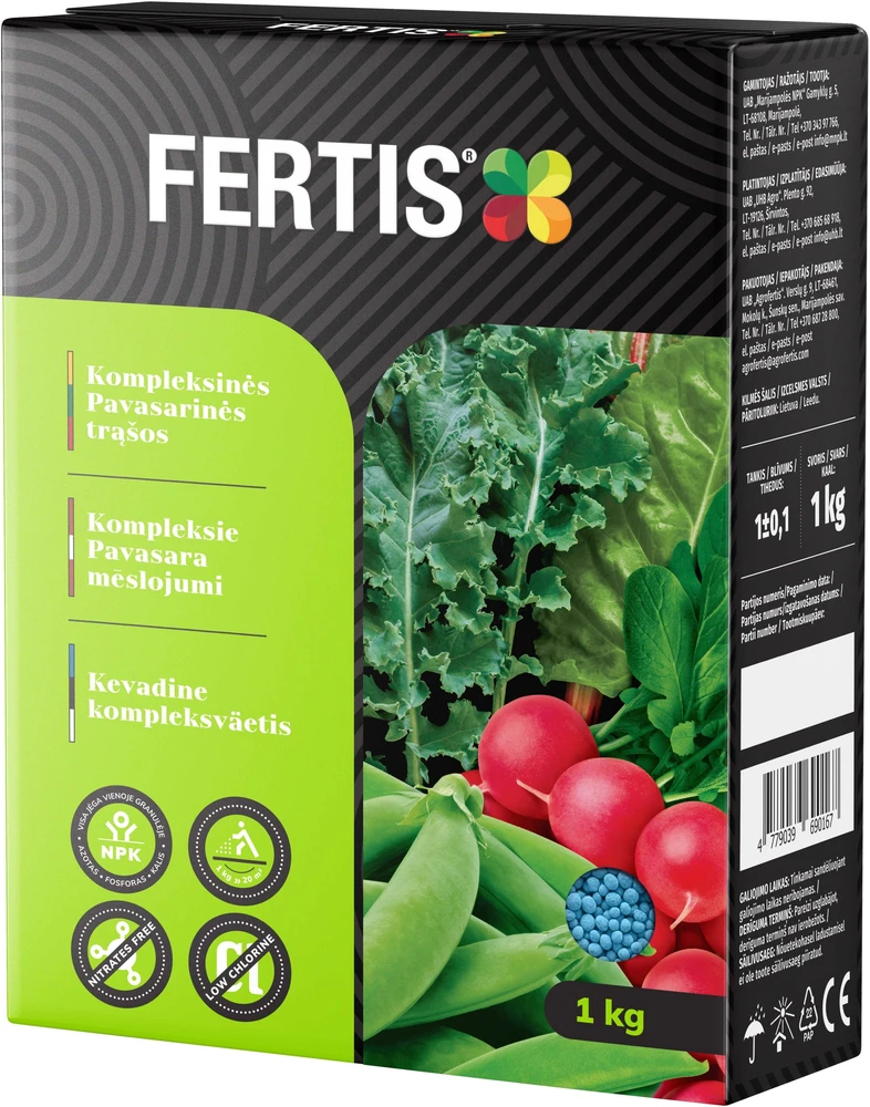 Kompleksinės Pavasarinės trąšos FERTIS , 1kg