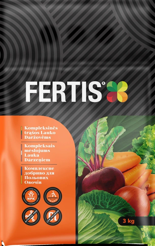 Kompleksinės trąšos Lauko daržovėms FERTIS, 3kg