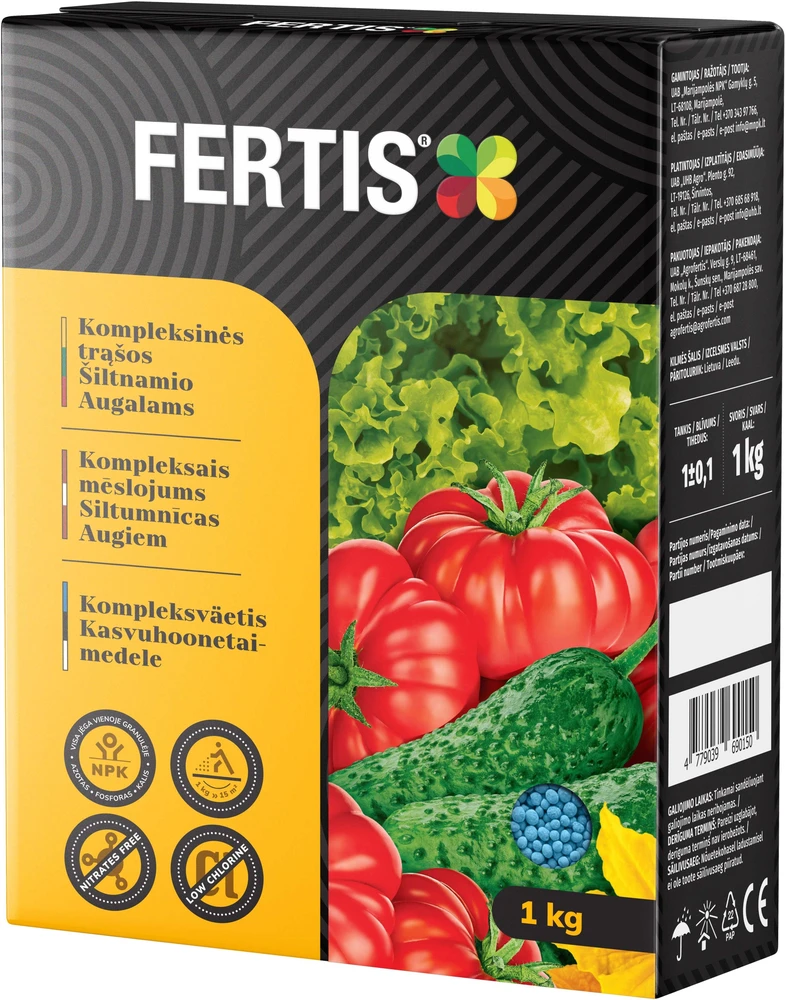 Kompleksinės trąšos Šiltnamio augalams FERTIS, 1kg