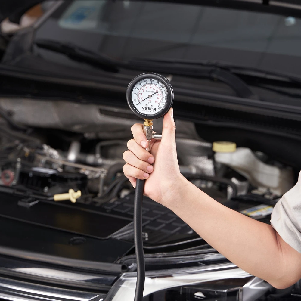 VEVOR Automobilio cilindrų kompresijos matuoklis, 9 vnt.