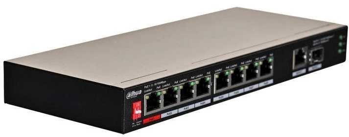 Šakotuvas SWITCH POE PFS3110-8ET1GT1GF-96 8 PRIEVADŲ SFP DAHUA