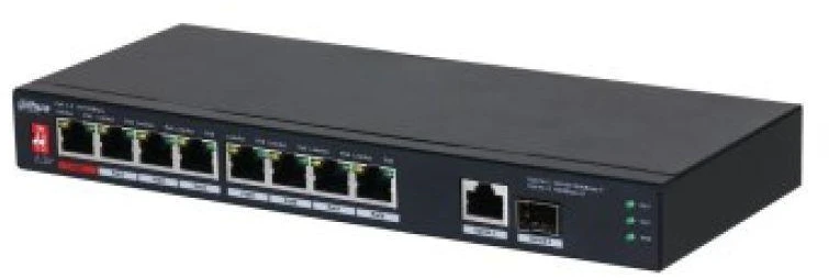 Šakotuvas SWITCH POE PFS3110-8ET1GT1GF-96 8 PRIEVADŲ SFP DAHUA