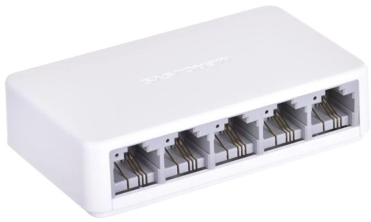 Šakotuvas „Mercusys“ | Komutatorius | MS105 | Nevaldomas | Stalinis | 10/100 Mbps (RJ-45) jungčių kiekis: 5 | Maitinimo šaltinio tipas: Išorinis