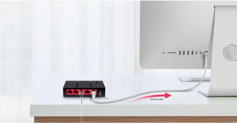Šakotuvas TP-Link „Mercusys“ | Komutatorius | MS105G | Nevaldomas | Stalinis | Maitinimo šaltinio tipas: Išorinis